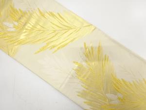 アンティーク　松葉模様織り出し袋帯（材料）